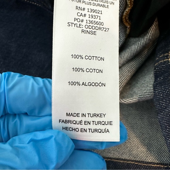 FRAME Denim Oversized Button Detail Dark Blue Denim Mini Dress Women Size XS - Picture 10 of 12